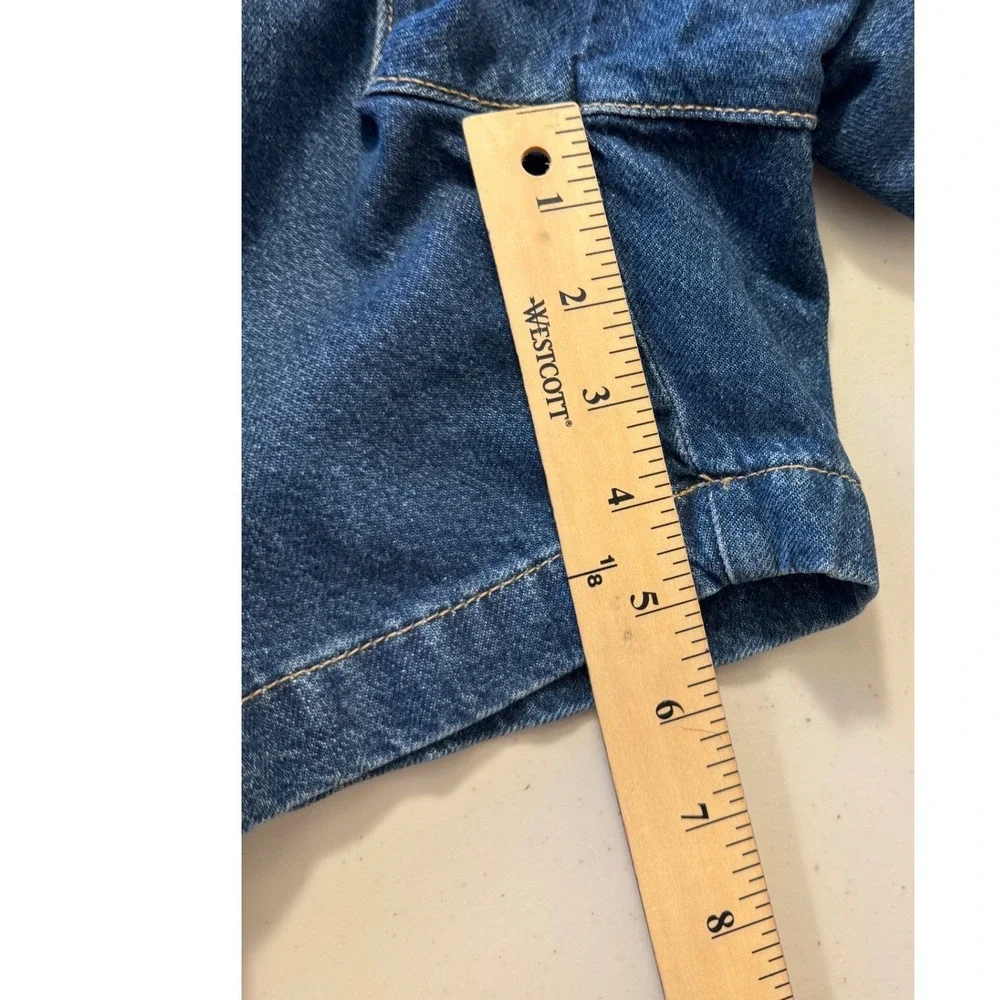 Terra & Sky Drapey Shorts Women 24W Lucy Wash Pleated Denim Casual NEW